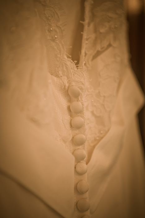 buttons wedding dress details